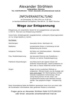 Info WegezurEntspannung