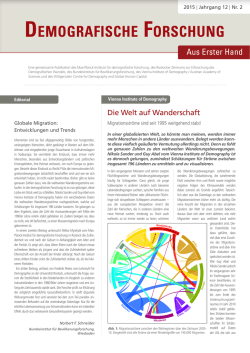 Demografische Forschung Aus Erster Hand