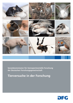 Tierversuche in der Forschung - Max-Planck