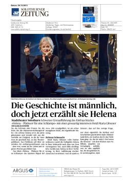 doch jetzt erz&auml;hlt sie Helena