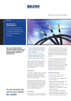 LWL-Kabel für Windkrafttürme