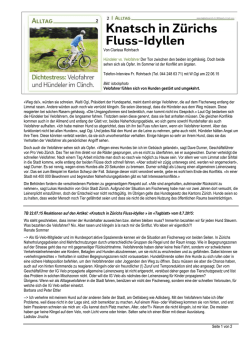 H&uuml;ndeler vs. Velofahrer Der Ton zwischen den - Hunde