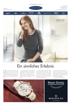 Juwelier Lachenmann | Die neue Kundenzeitung