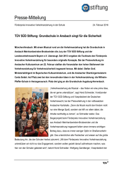 PDF 187 kB - TÜV SÜD Stiftung