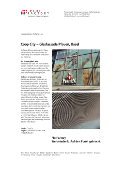 Coop City – Glasfassade Pfauen, Basel