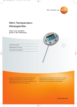 Mini-Temperatur- Messgeräte