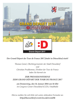 grand d&eacute;part 2017 - Sportstadt D&uuml;sseldorf