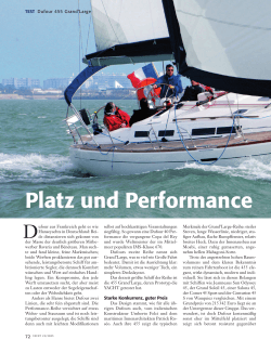 Platz und Performance - Trend Travel & Yachting