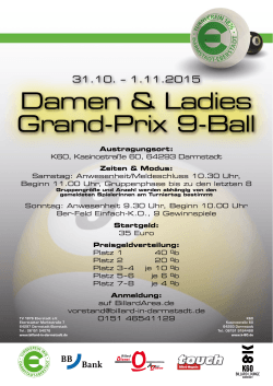 Damen & Ladies Grand-Prix 9-Ball