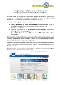 Hilfestellung zur elektronischen Antragstellung