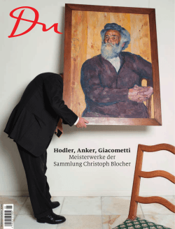 Hodler, Anker, Giacometti Meisterwerke der Sammlung Christoph