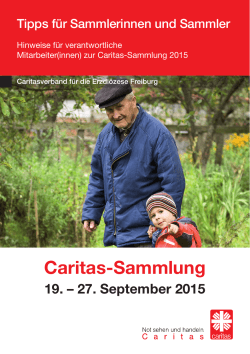 Caritas-Sammlung 19. – 27. September 2015