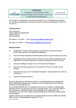 Hinweise - Kreis Euskirchen