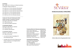 Erstkommunionkurs 2015/2016 - Kath. Pfarrgemeinde St. Viktor