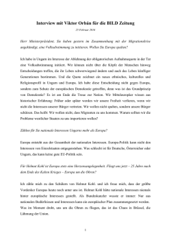 Eine vortreffliche Lektion von Viktor Orba&agrave;n