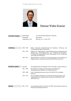 Dietmar Walter Kramer