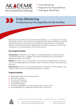 Cross Mentoring - Akademie für Personalentwicklung