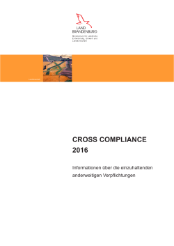 Cross Compliance 2016 - MLUL