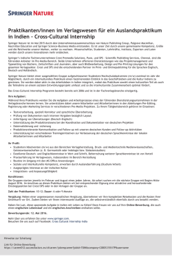 Cross-Cultural Internship