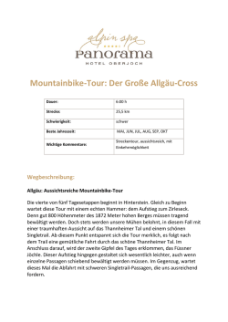 Mountainbike-Tour: Der Große Allgäu-Cross