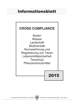 Informationsblatt Cross Compliance