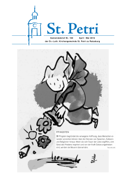 Nr. 199 April bis Mai 2016 - St. Petri