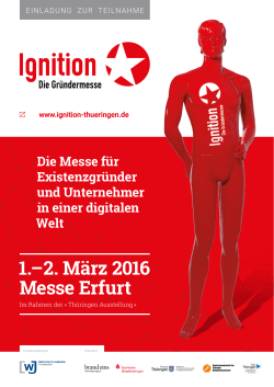 1.– 2. März 2016 Messe Erfurt