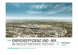 energieeffizienz und –mix im industriepark höchst