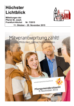 Höchster Lichtblick Nr. 7/2015