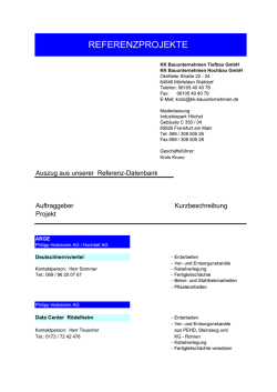 referenzprojekte - KK Bauunternehmen GmbH
