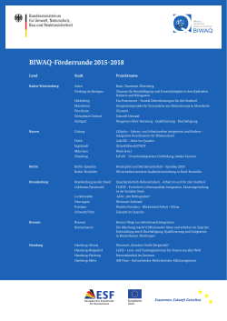BIWAQ-Förderrunde 2015-2018