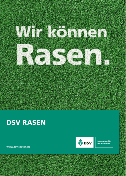 dsv rasen - Deutsche Saatveredelung AG