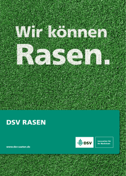 dsv rasen - Deutsche Saatveredelung AG