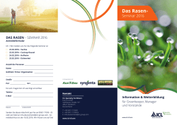 Das Rasen - Greenkeeper Verband Deutschland eV