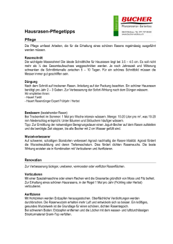 Rasenpflege-Tipps (Download PDF)