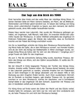 Eine Sage aus dem Reich des MINOS