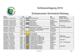 Schiessdaten SV Schmidrüti-Sitzberg