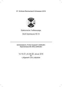 37. Schloss-Reichenbach-Schiessen 2016 Elektronische