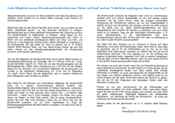 Rundbrief 01 - Gebetsstätte Wigratzbad