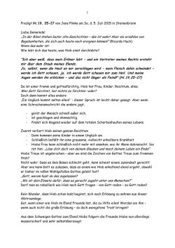 Hiob 19, mein Erl&ouml;ser lebt