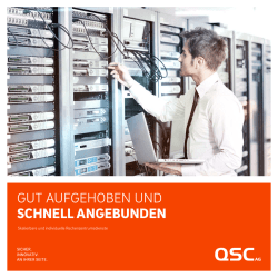 gut aufgehoben und schnell angebunden