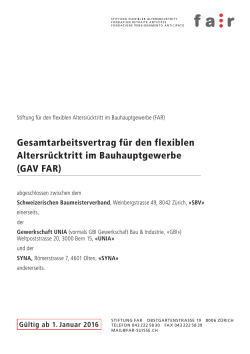 GAV FAR - Stiftung FAR