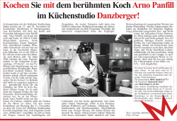 Kochen Sie mit dem berühmten Koch Arno Panfill im Küchenstudio