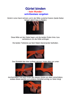 G&uuml;rtel binden