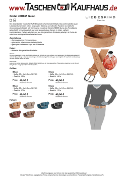 G&uuml;rtel LKB665 Gump Preis: 49,90 &euro; Preis: 49,90