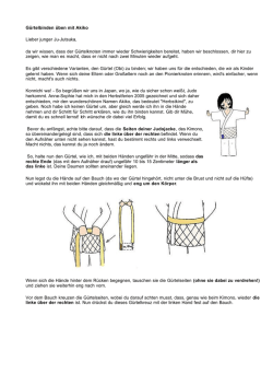 G&uuml;rtelbinden &uuml;ben mit Akiko Lieber junger Ju