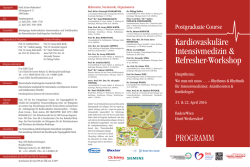 Kardiovaskuläre Intensivmedizin & Refresher
