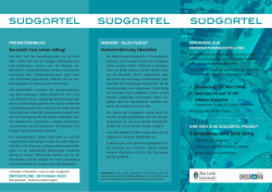 Infoflyer Fr&uuml;hjahr 2016 - S&uuml;dg&uuml;rtel