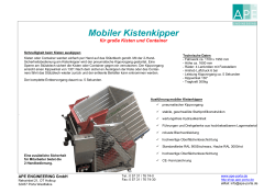 Mobiler Kistenkipper - APE Engineering GmbH