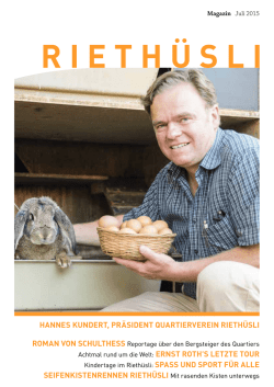 HANNES KUNDERT, PR&Auml;SIDENT QUARTIERVEREIN RIETH&Uuml;SLI